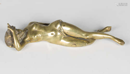 A late 19th/early 20th century Continental cast bronze/brass...