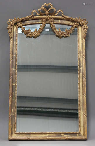 A modern French gilt composition pier mirror by Stephane Dev...