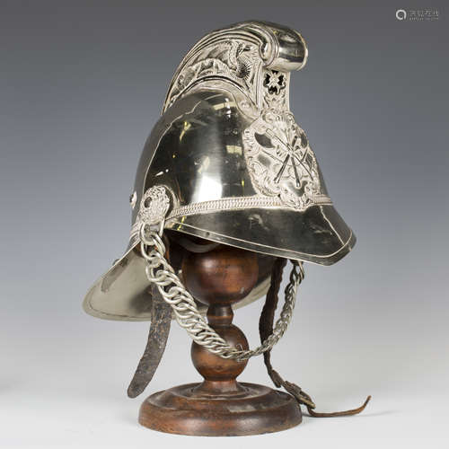 An early 20th century nickel plated Merryweather type firema...