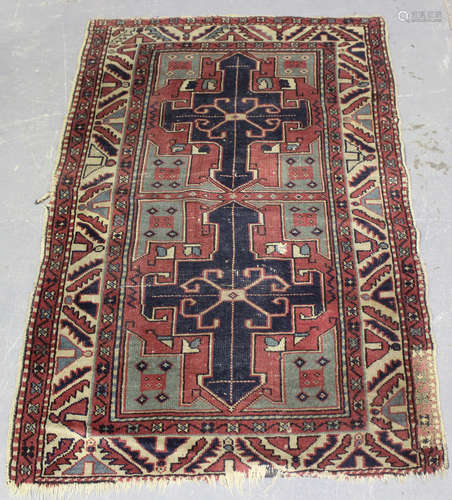 An Ushak rug, West Anatolia, early/mid-20th century, the pin...