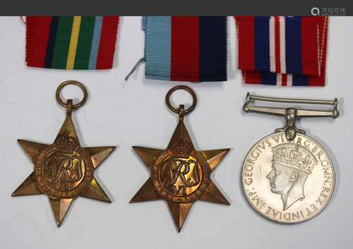 Three Second World War medals, comprising 1939-45 Star, Paci...