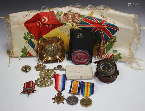 A group of three First World War medals, comprising 1914-15 ...