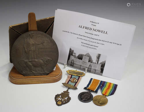 A 1914-18 British War Medal and 1914-19 Victory Medal to 'G-...