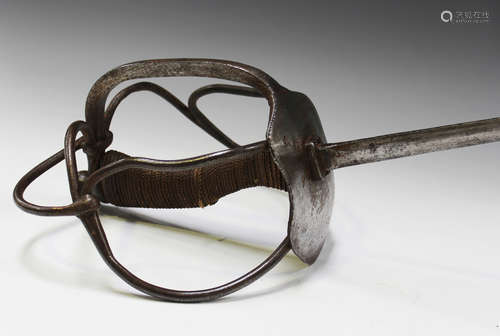 A pair of early 20th century German all-steel practice sword...