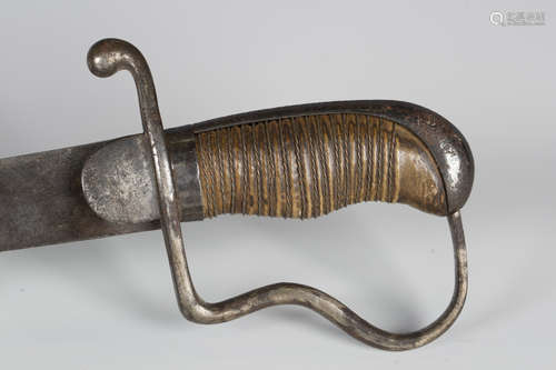 A 1796 pattern light cavalry officer's sword, the curved sin...