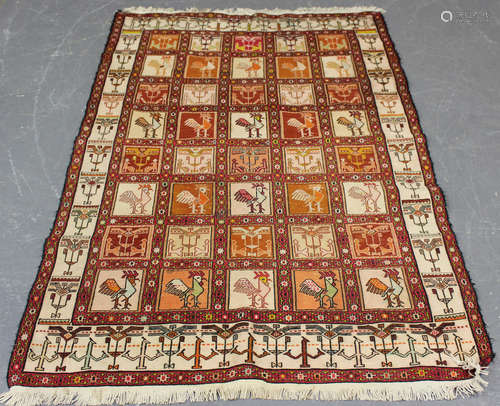 A Persian soumak flatweave rug, mid/late 20th century, the c...