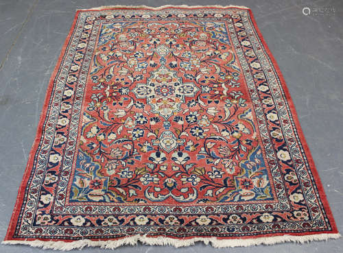 A Mahal rug, North-west Persia, mid-20th century, the pink f...