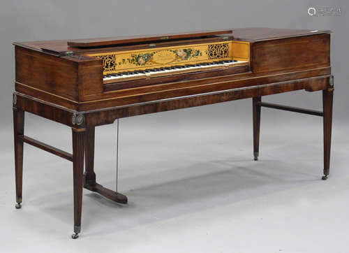 A late George III mahogany cased square piano by 'William Ro...