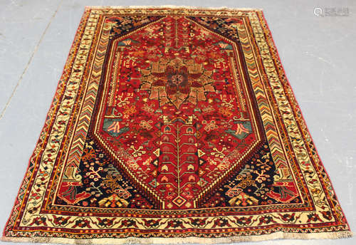 A Ghashghai rug, South-west Persia, mid-20th century, the re...