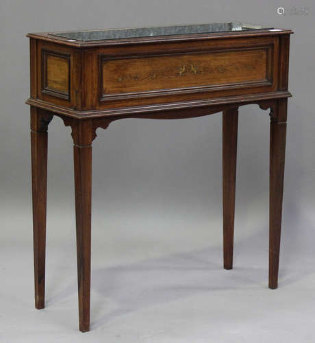 An Edwardian Neoclassical Revival mahogany rectangular plant...