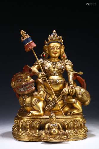 Gilt Copper Buddha