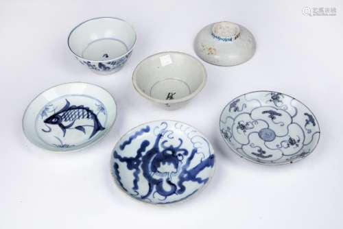Group of 'shipwreck' porcelain Chinese, 16th Century and lat...