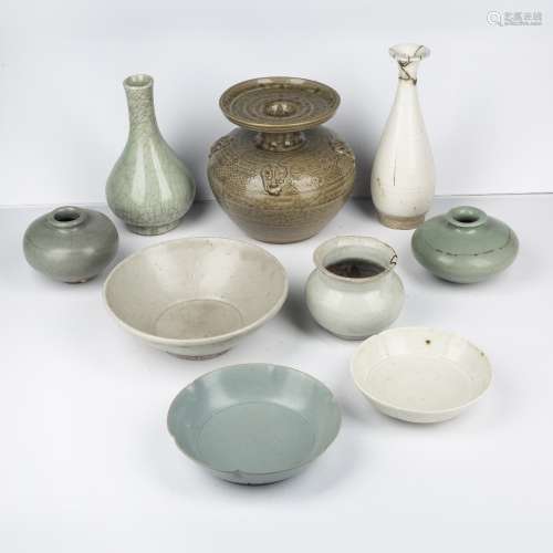 Collection of early Qingbai and celadon porcelain Chinese, S...