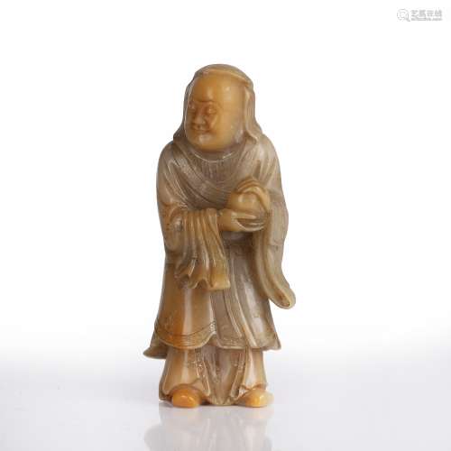 Soapstone carving Chinese, 18th Century standing upright in ...