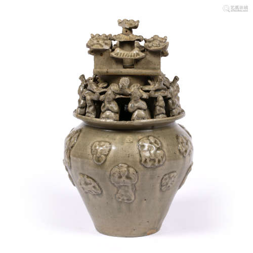 Yueyao funerary jar Chinese, Western Jin dynasty (3rd Centur...