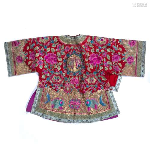 Peranakan skirt and jacket Chinese/Malaysian embroidered wit...