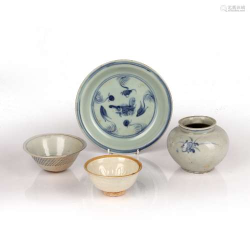 Group of early ceramics Chinese, Wanli and later comprising ...