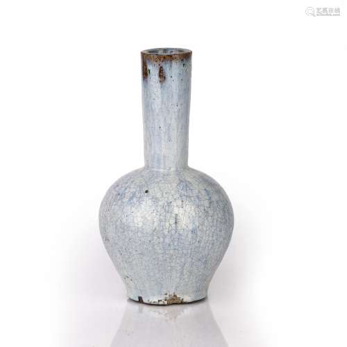 Shiwan glaze vase Chinese, 19th Century of baluster form wit...