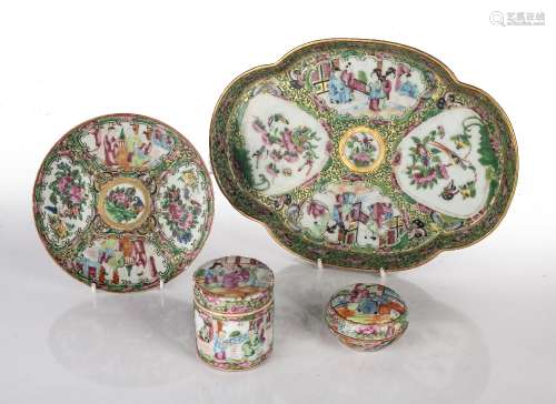 Group of Canton porcelain Chinese, 19th Century to include q...