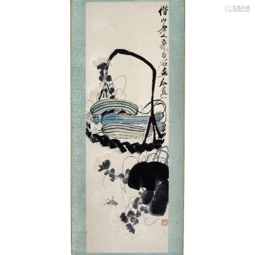 After Qi Baishi (1864-1957) published by Duo Yun Xuan, melon...