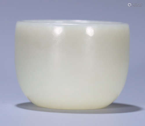 HETIAN JADE CARVED CUP