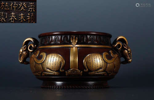 GILT BRONZE CAST CENSER