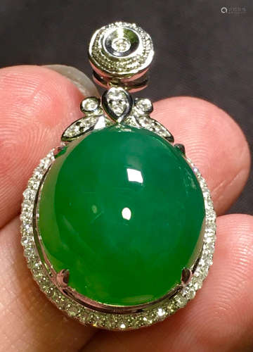 ICY GREEN JADEITE PENDANT