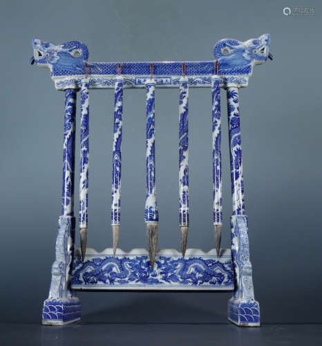 BLUE&WHITE GLAZE BRUSH HOLDER