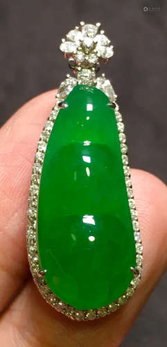 ICY GREEN JADEITE PENDANT