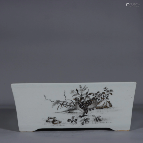 CHINESE INK COLOR POT