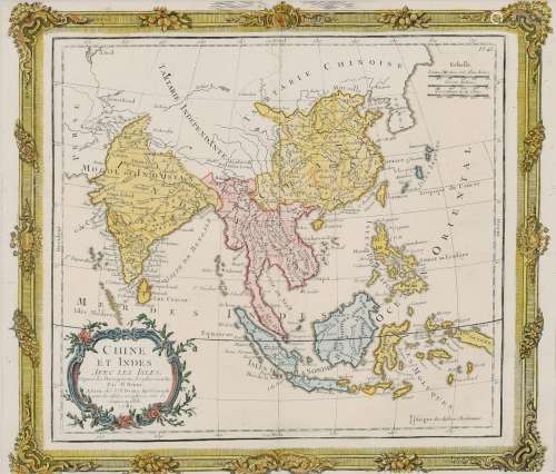 Louis Brion de la Tour, 'Chine et Indes Avec Les Isles', An ...