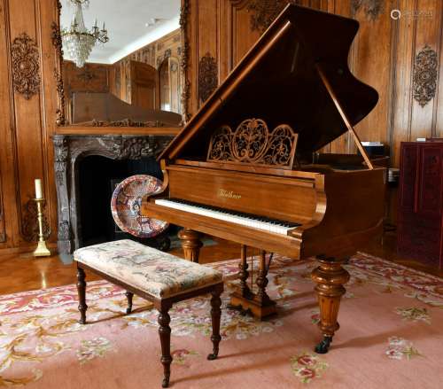 A GOOD BLUTHNER MAHOGANY CASED GRAND PIANO, No. 34553, with ...