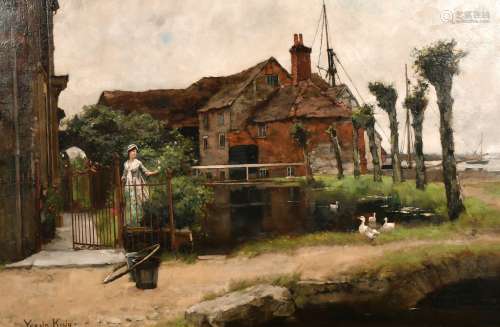 Henry John Yeend King (1855-1924) British, 'The Mill Pond', ...