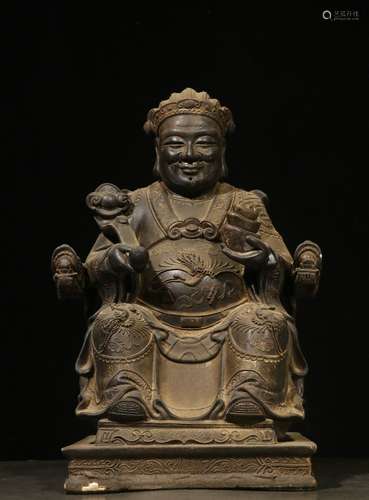 Overseas Backflow.  Wood Bodied Seated Figure Ornament