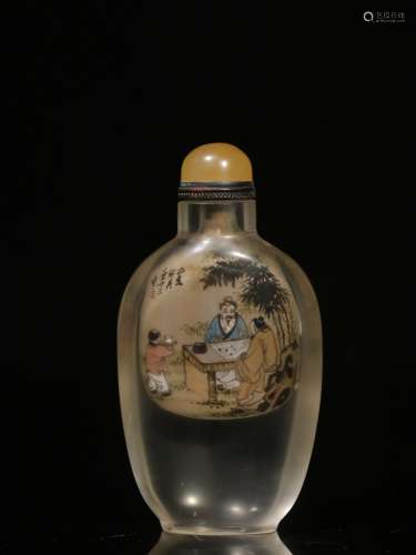 Old Collection. Coloured Glaze Snuff Bottle