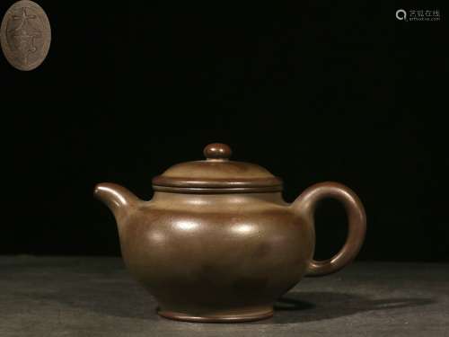 Overseas Backflow. Old Collection.Plain Zisha Teapot
