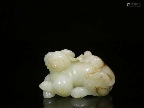 Hetian White Jade Ornament