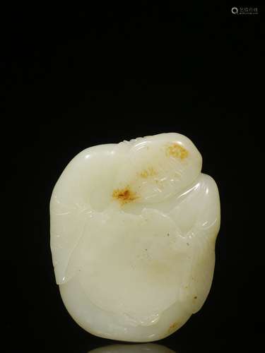 Old Collection. Hetian White Jade Inkstone