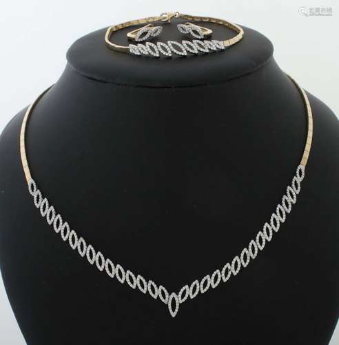 Schmuck-Parure modern,