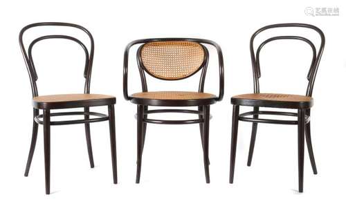 3 Bugholzstühle Thonet, Österreich,