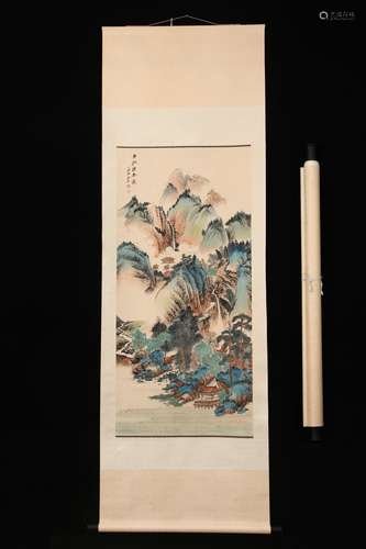 Chinese painting of landscape by Zhang Daqian