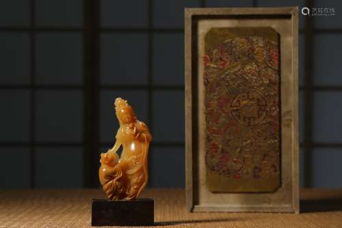Qing Dynasty, Soapstone Shoushan tianhuang carved seal