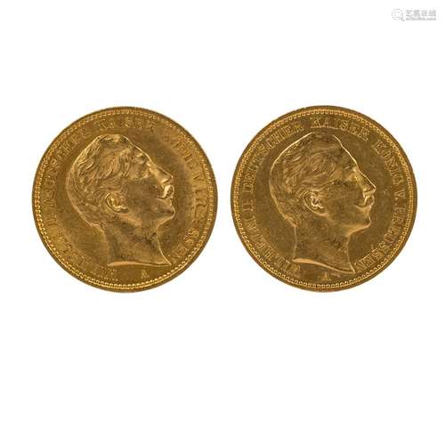 Preussen/GOLD - 2 x 20 Goldmark