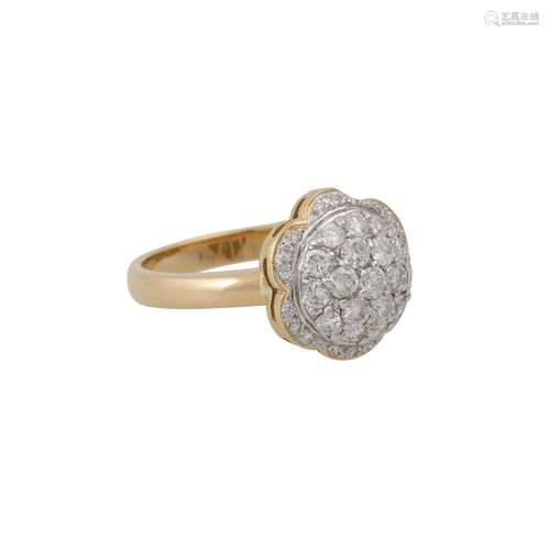 Ring mit Brillanten zus. ca. 1 ct,