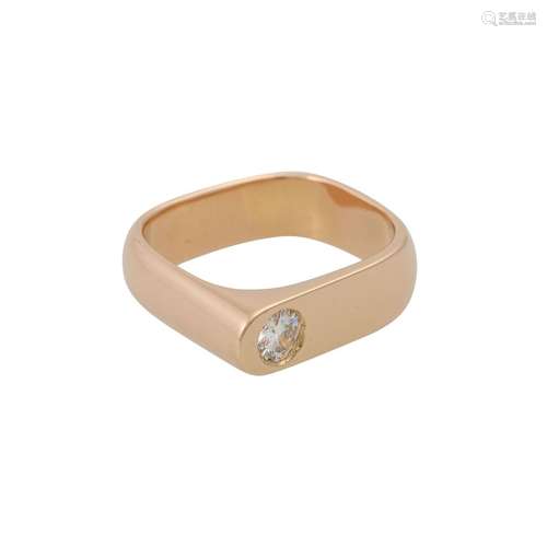 Ring mit Brillant ca. 0,18 ct,