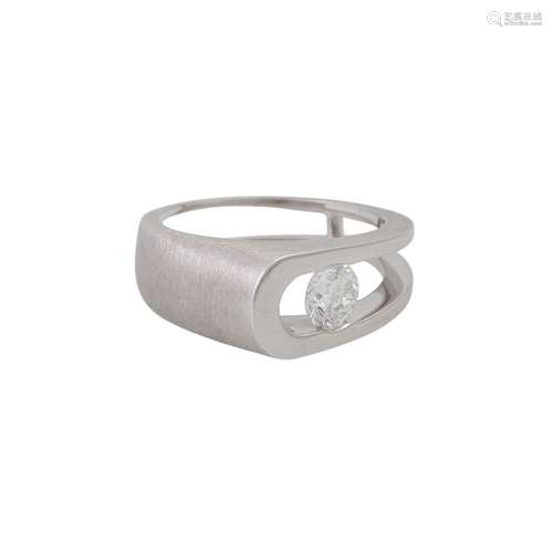 Ring mit Brillant ca. 0,40 ct,