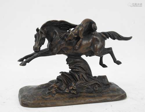 Théodore GECHTER (1796-1844) d'après : Cheval attaqué par un...