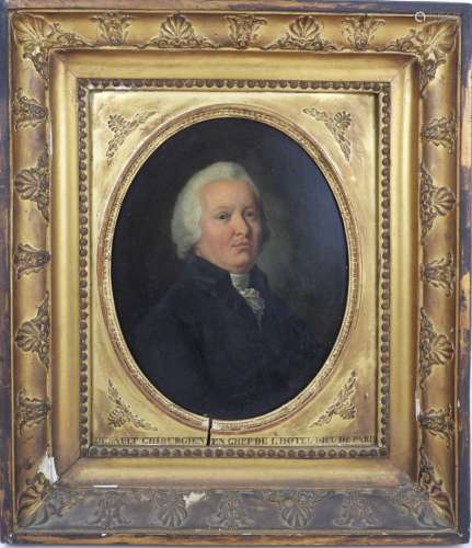 Ecole FRANCAISE vers 1820 : Portrait de Pierre-Joseph Desaul...