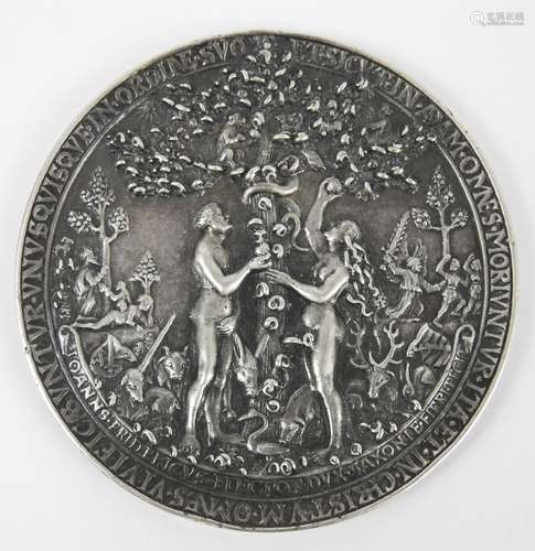 Hans REINHARDT (vers 1510-1581). Médaille en argent à décor ...