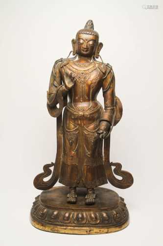 清中期 金銅佛像